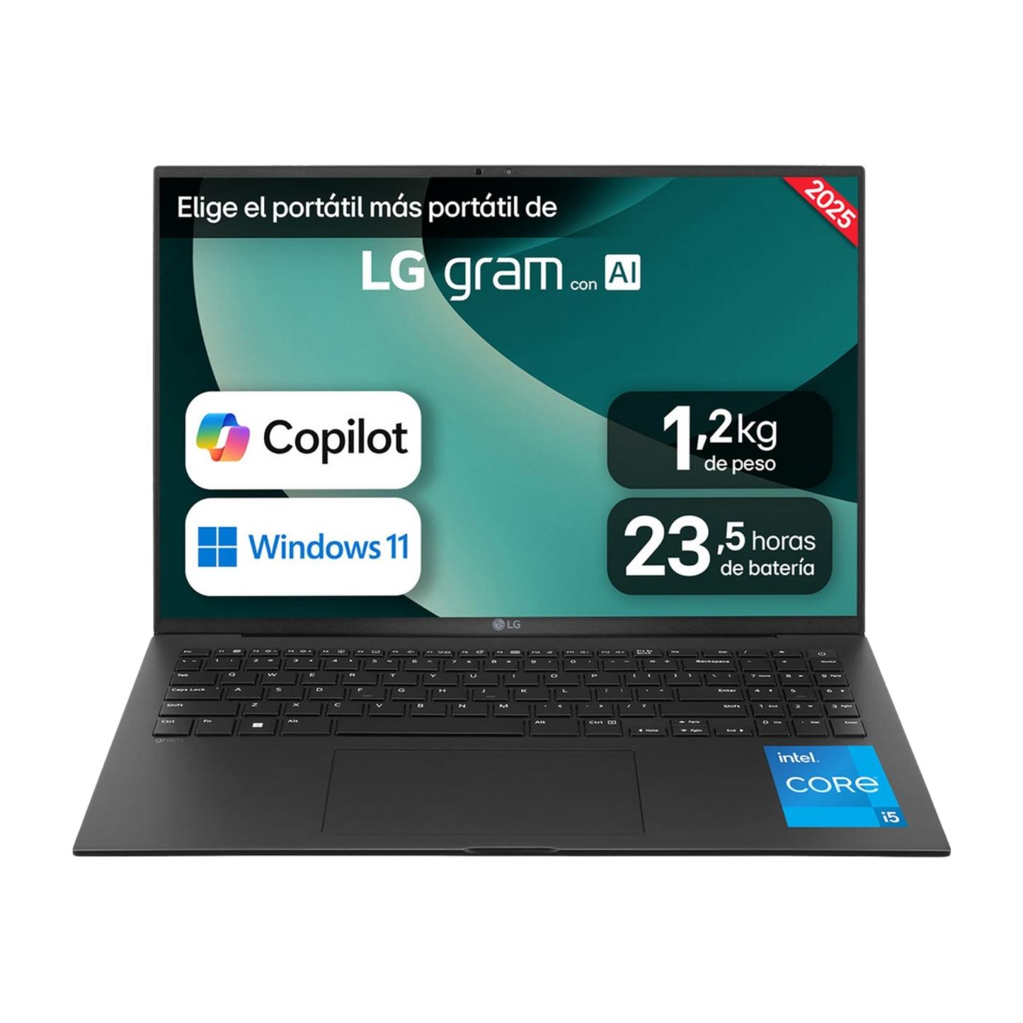 Portátil LG Gram 16Z90RU-G.AP55B Intel Core i5-1334U/ 16GB/ 512GB SSD/ 16"/ Win11 Pro