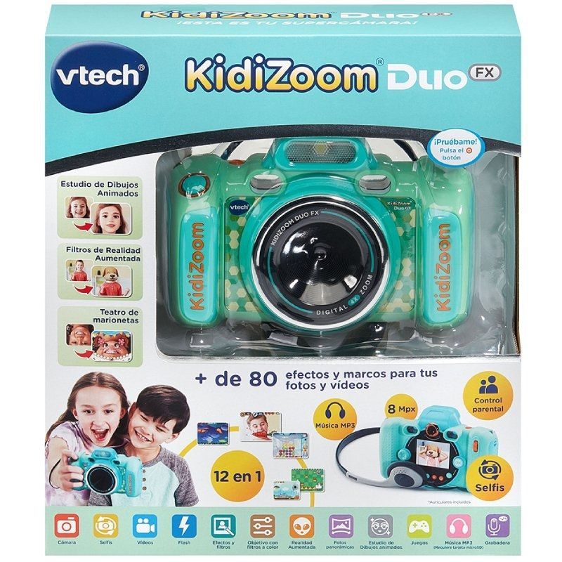 Cámara Digital Infantil VTech 8MP Zoom Óptico 4x Aguamarina