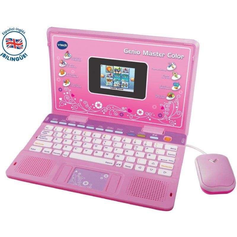 Portátil Infantil VTech Genio Máster Color Bilingüe Rosa
