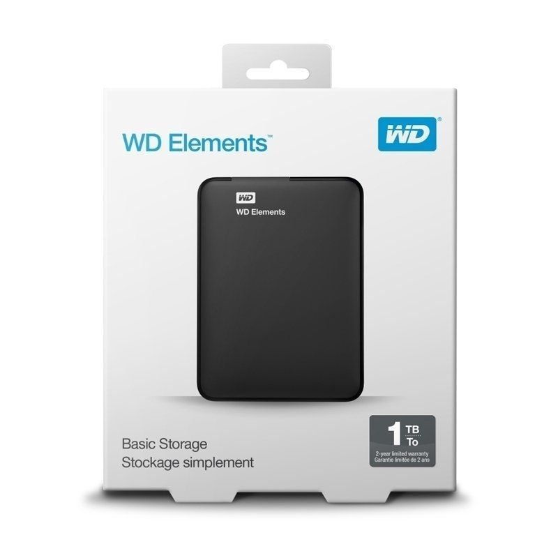 Disco duro externo Western Digital WD Elements Portable 1TB 2.5" USB 3.0