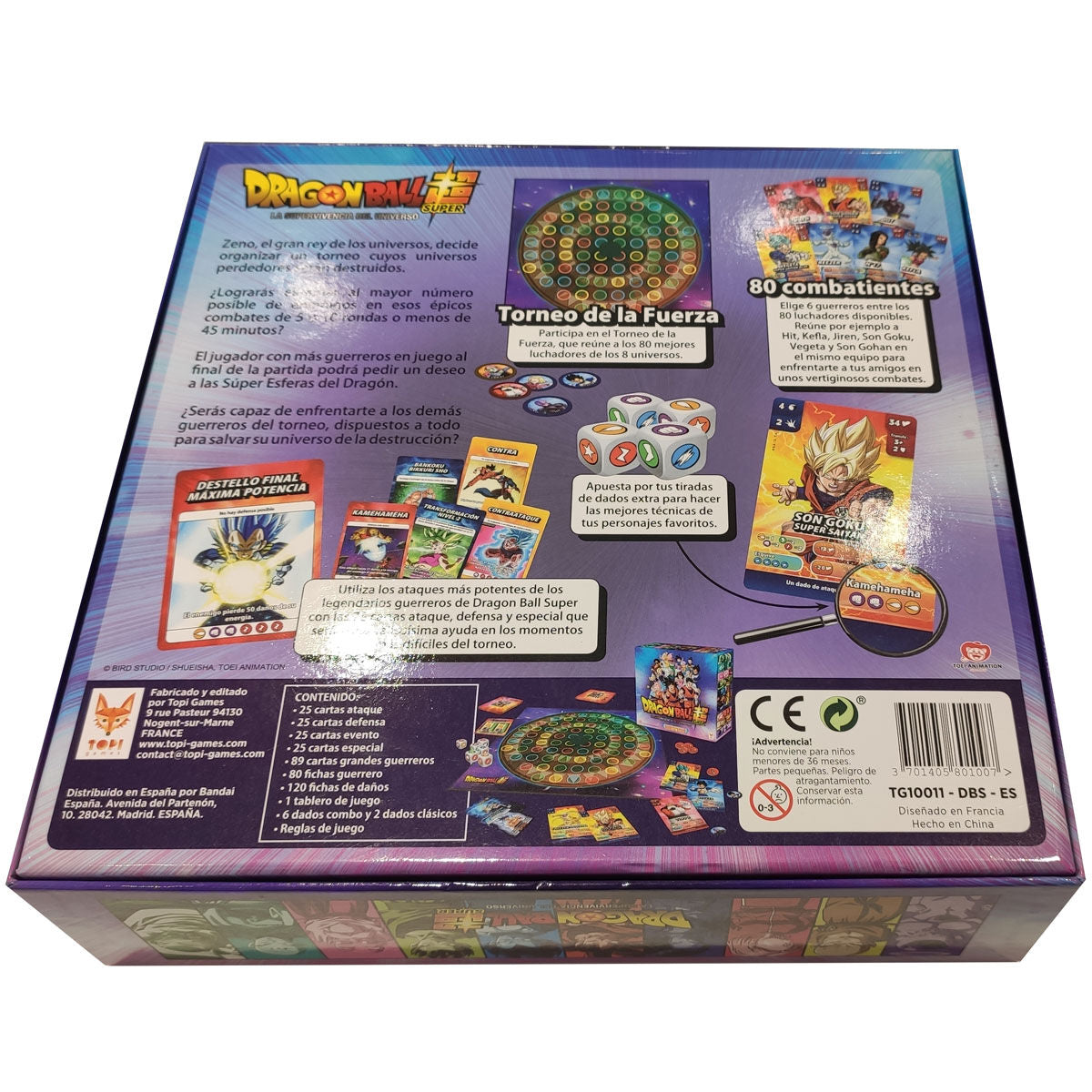 Juego de Mesa Dragon Ball Super - La Supervivencia del Universo