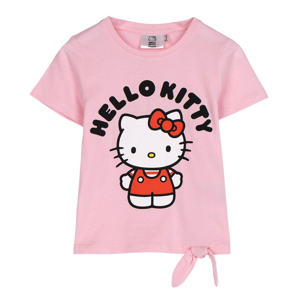 Camiseta Hello Kitty infantil rosa