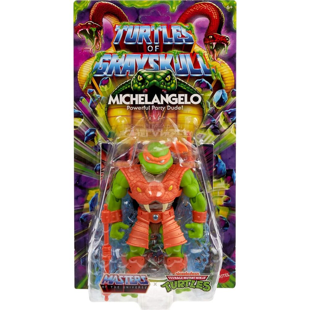 Michelangelo Figura de Acción Turtles of Grayskull Masters of the Universe 14cm