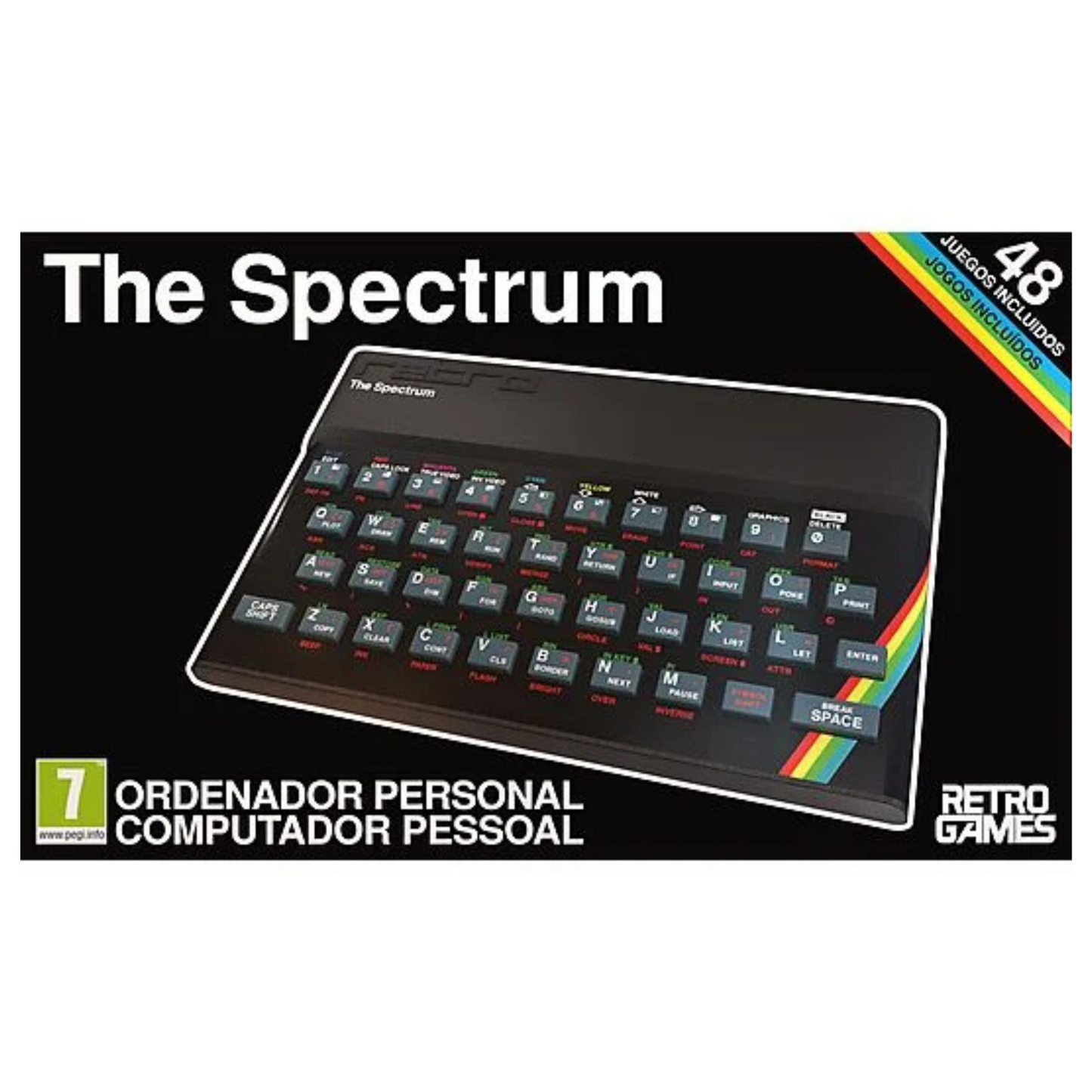 The Spectrum - Ordenador retro ZX Spectrum con 48 juegos incluidos