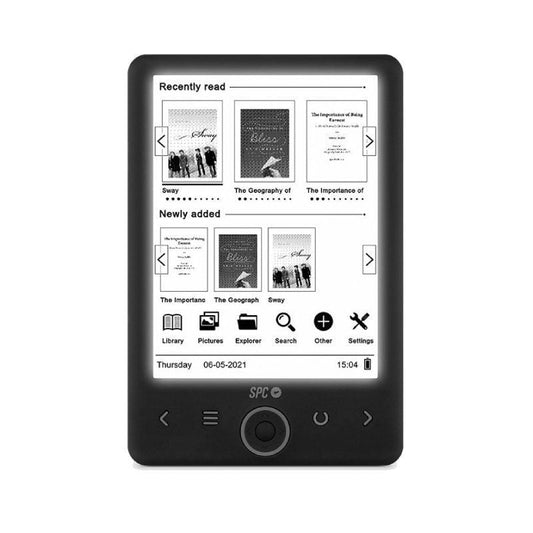 Libro Electrónico SPC Dickens Light 2 – 6″ E-Reader Negro