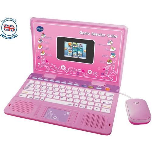 Portátil Infantil VTech Genio Máster Color Bilingüe Rosa