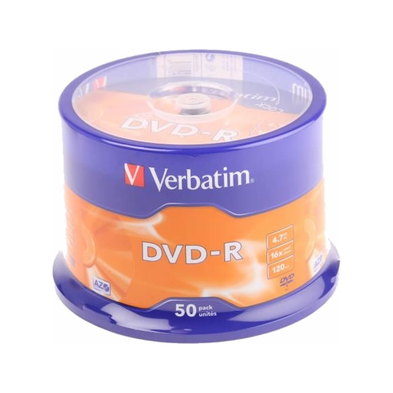 DVD-R Verbatim Advanced AZO 16X Tarrina (pack 50)